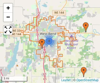 Area schools map